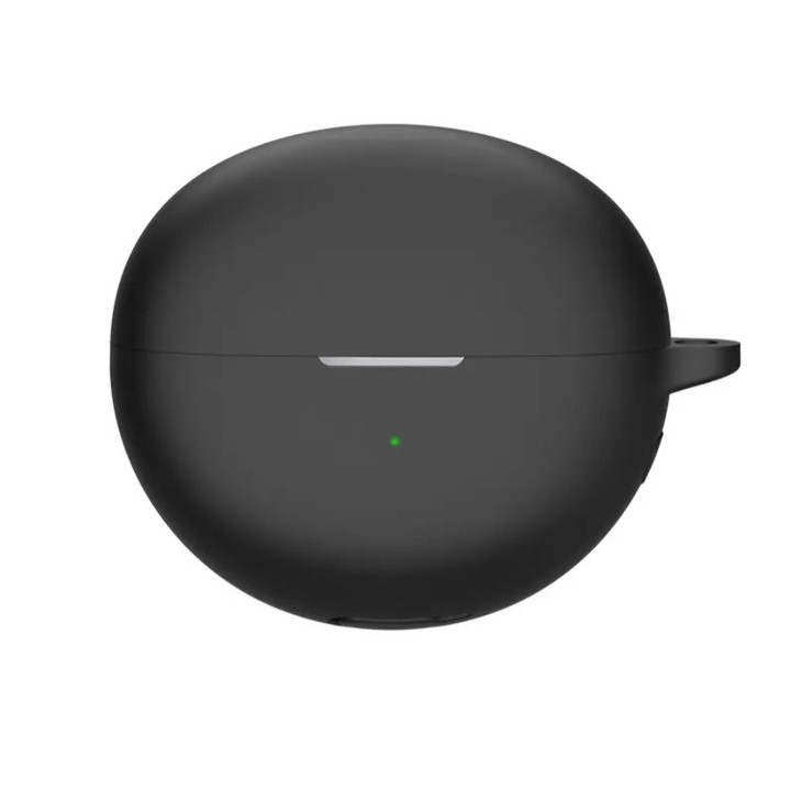 Защитен капак за слушалки, THD, съвместим с Huawei FreeClip, кука, черен