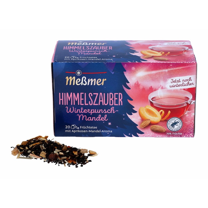 Ceai de Iarna, Messmer, prune si migdale, 20 pliculete