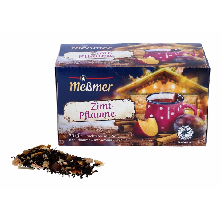 Ceai de Iarna, Messmer, sezon raca, prune si scortisoara, 20 pliculete