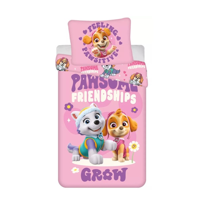 Mancs Őrjárat ágyneműhuzat pawsitive 140x200cm 70x90cm microfibre