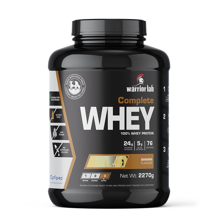 Proteina, Warriorlab, Cu banane, 2270g