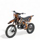Motocicleta cross copii KXD 125cc, DB 609 Pro, 4T, roti 17"/14", E+K E-Starter, culoare negru/portocaliu cu far