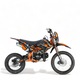 Motocicleta cross copii KXD 125cc, DB 609 Pro, 4T, roti 17"/14", E+K E-Starter, culoare negru/portocaliu cu far