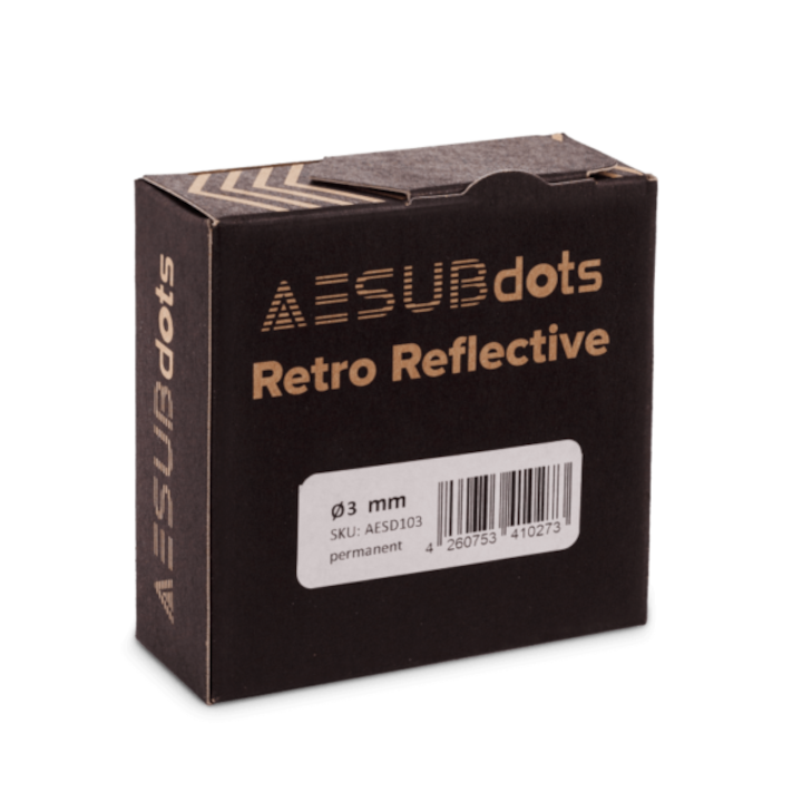Puncte pentru scanare AESUB retro-reflectorizante, 3mm