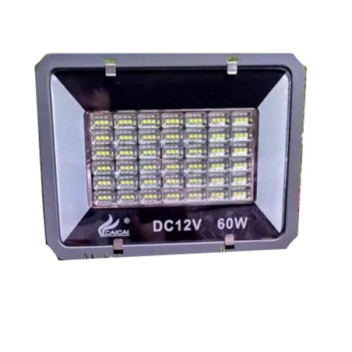 Мини проектор, 126 LED, 12V, 60W, скоба, черен