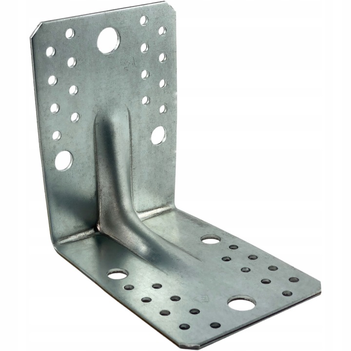 Set 50 Coltar perforat pentru lemn, 125x125x90x2,5mm, conector dulgherie, Techniki Zamocowan