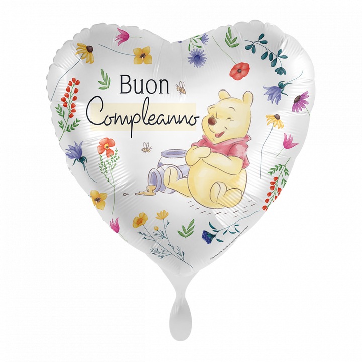 Фолиев балон Disney Winnie the Pooh Fun Buon Compleanno 43 см