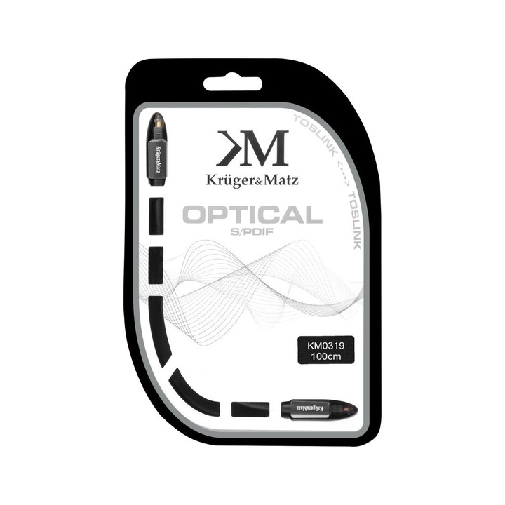 Optikai kábel Toslink-toslink 1,0 m Kruger&Matz