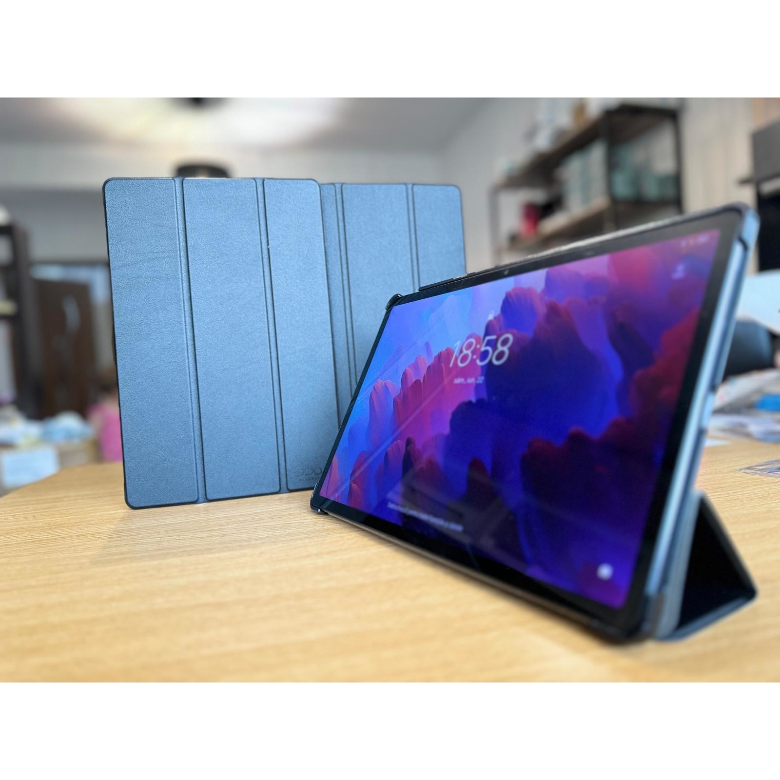 Husa DDOLI ® pentru tableta Lenovo Tab P12, 12.7 inch, Negru