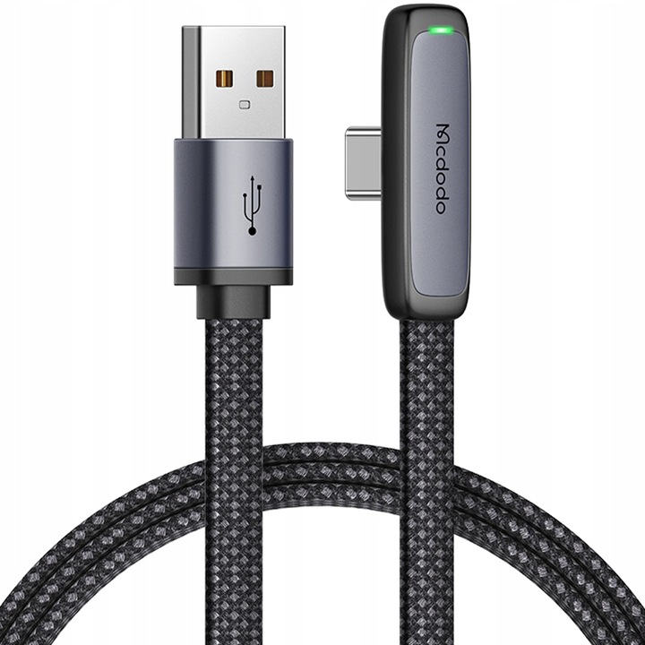 Adat-és töltőkábel, Mcdodo, gyorstöltés USB - USB-C 100W, kompatibilis az Apple CarPlay / Android auto / Samsung / iPhone / Xiaomi / Oppo, 2M, Fekete