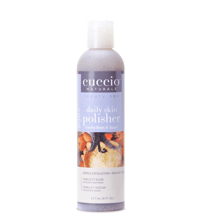 Exfoliant fin Cuccio Daily Skin Polisher, Vanilla Bean & Sugar, Cuccio, 237 ml