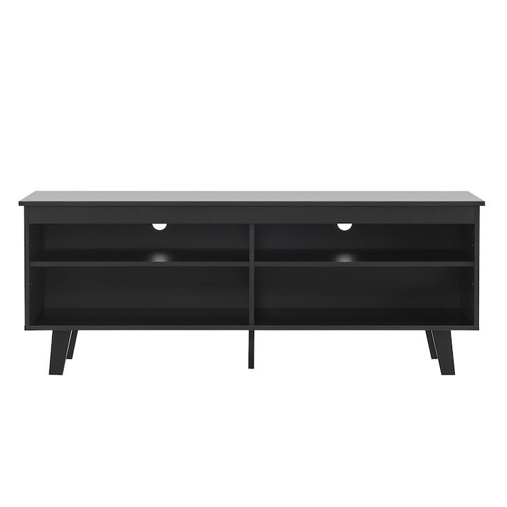 Comoda TV, en.casa, PXMG-0114 Stenlose, 58 x 150 x 38 cm, pal, brad, negru