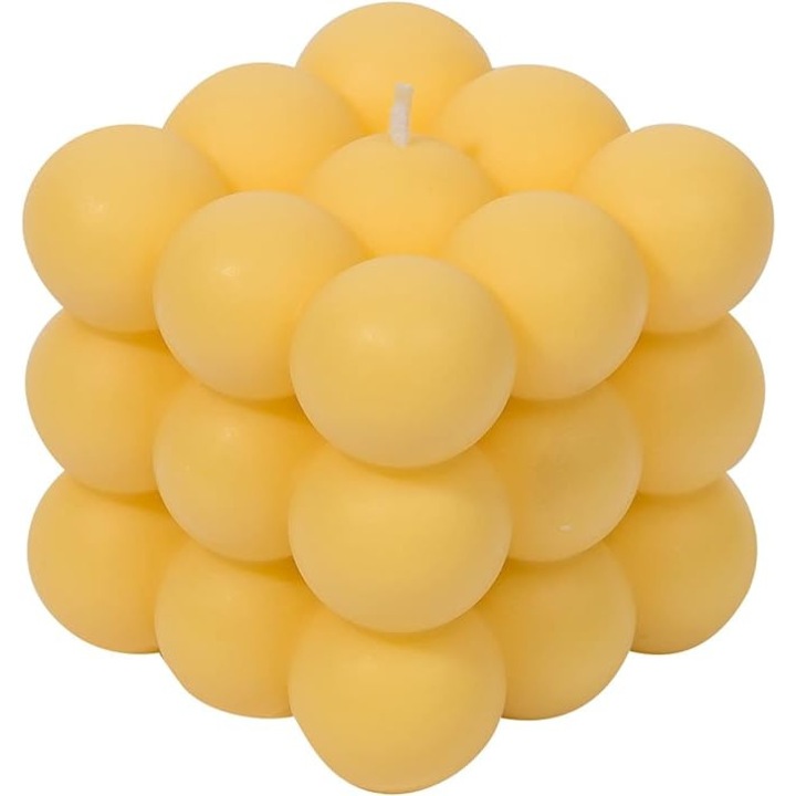 Свещ Bubble JENUOS®, натурален соев восък, ръчна изработка, горене 40ч, 160гр