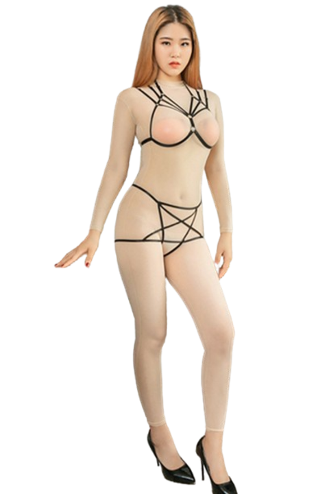 Ham sexy dama, WildFashion, 212882, Poliester, Nude, S-M INTL