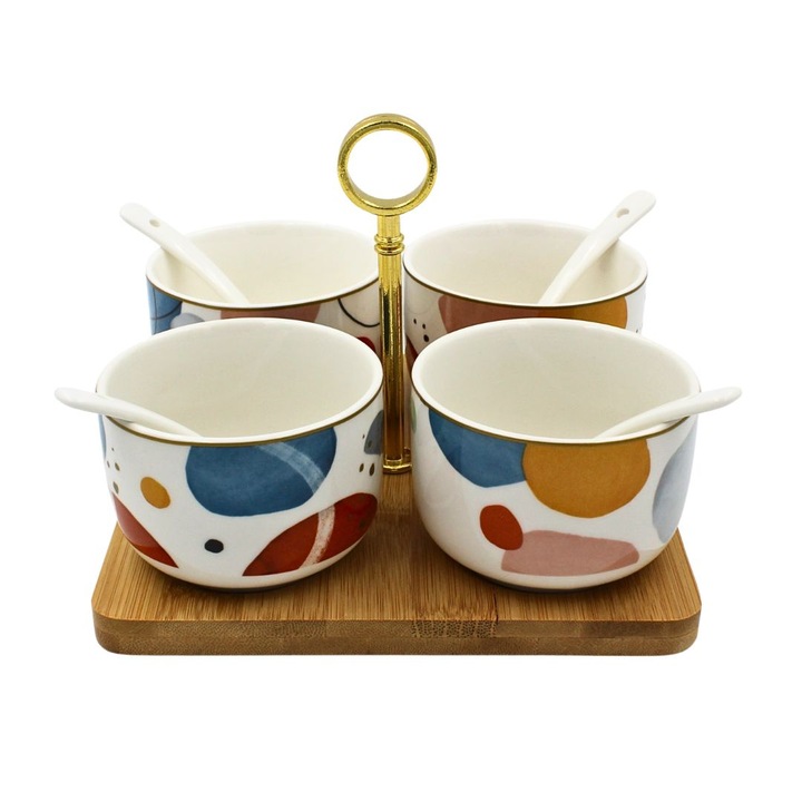 Set aperitive Shapes 9 piese portelan