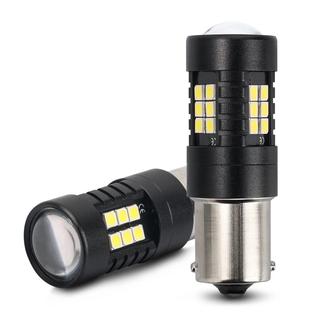 Комплект от 2 съвместими LED крушки P21/5W Orange - eMAG.bg