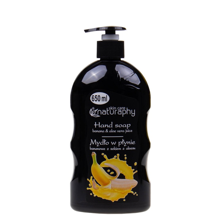 Течен сапун с аромат на банан, Naturaphy, 650 мл