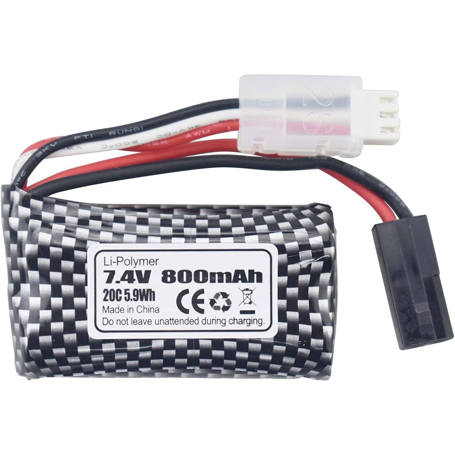 Batteria Vhbw 5500-2P 1500mAh 7,4V Per Droni MJX F39 F49 T39 T40 - Li-Ion Ricaricabile