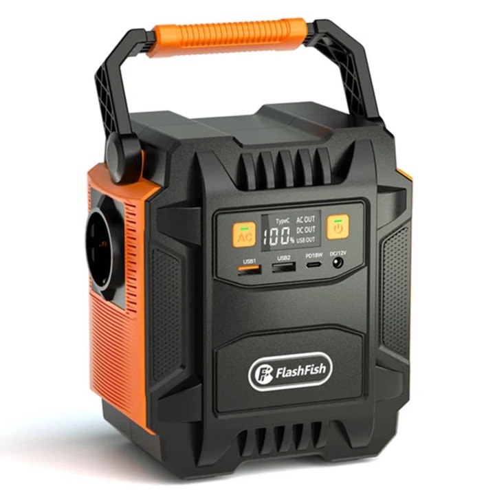 Акумулатор, Зарядна станция, EU щепсел, 200W, 230V, 48000mAh, черен