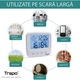 Statie Meteo Trepo, Higrometru Digital de Camera, Ecran LCD Luminat, Senzori Umiditate, Temperatura/Ceas cu Alarma