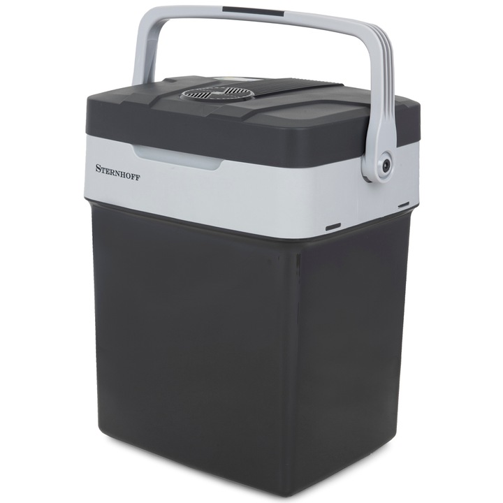 Хладилник за кола, Maverick, LCD, 32 л, Черен/Бял