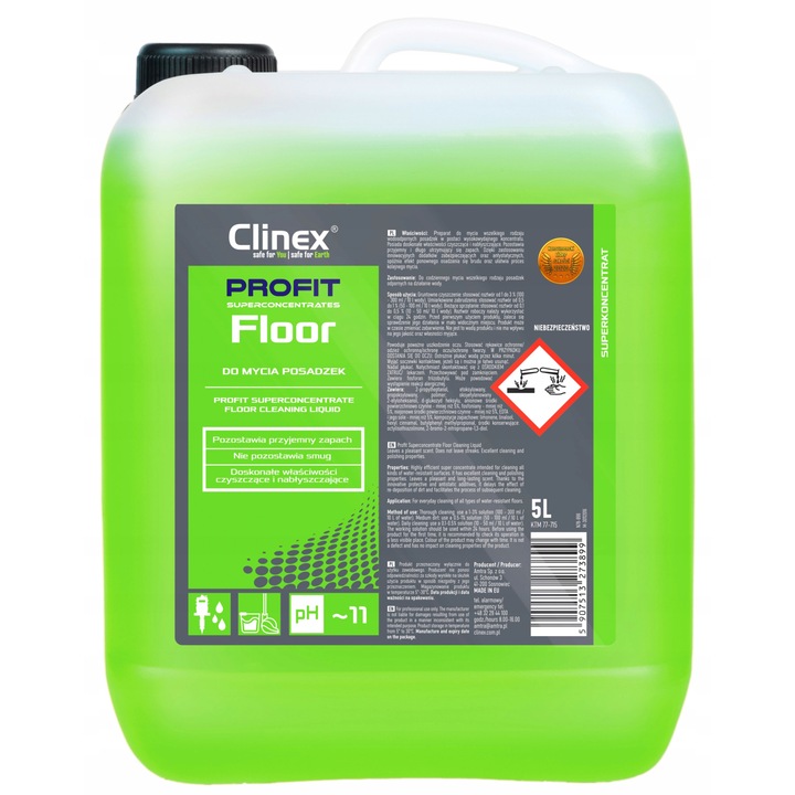 Solutie curatat podele Clinex Profit Floor, concentrat, 5L