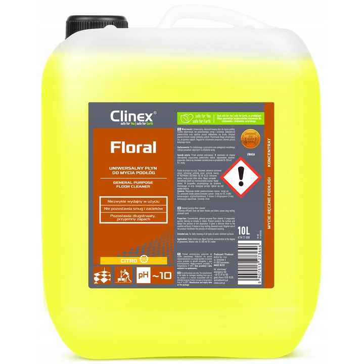 Solutie curatat podele Clinex, Floral Citro, 10L