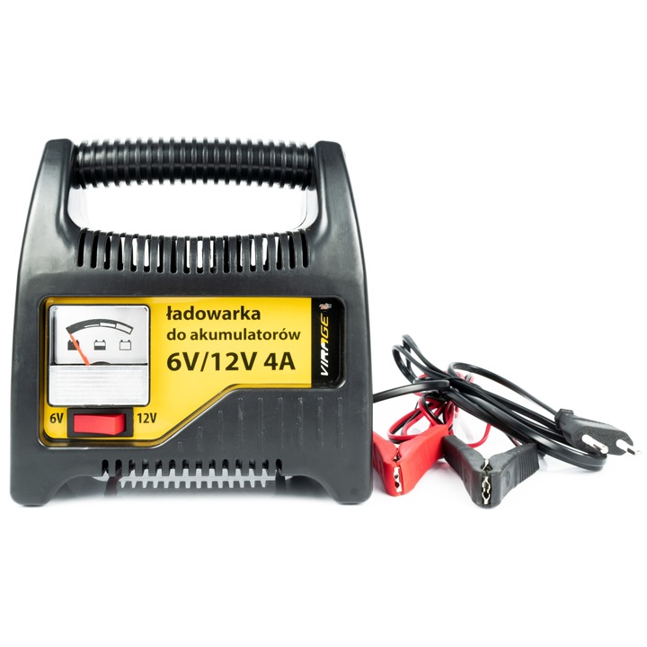 Virage akku egyenirányítós töltő, 6V/12V, 4A, autó/motor
