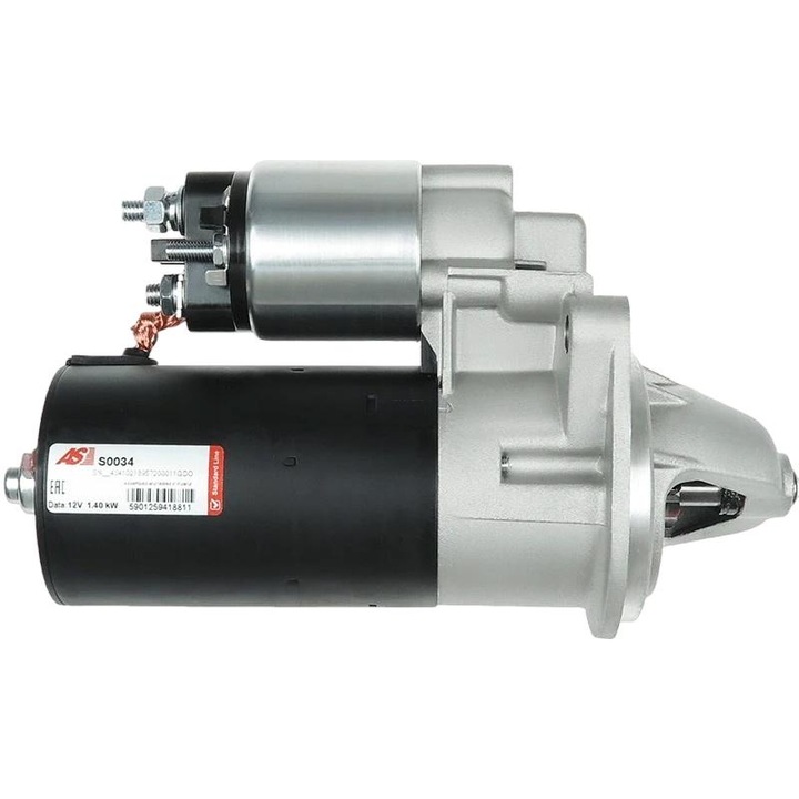 Indító AS-PL S0034, 12V, 1.4kW, 82.5x20mm