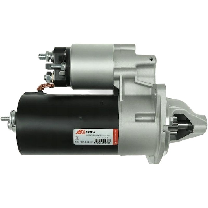 Starter AS-PL S0052 , 9 dinti, 12V, 1.4kW, 76x22mm