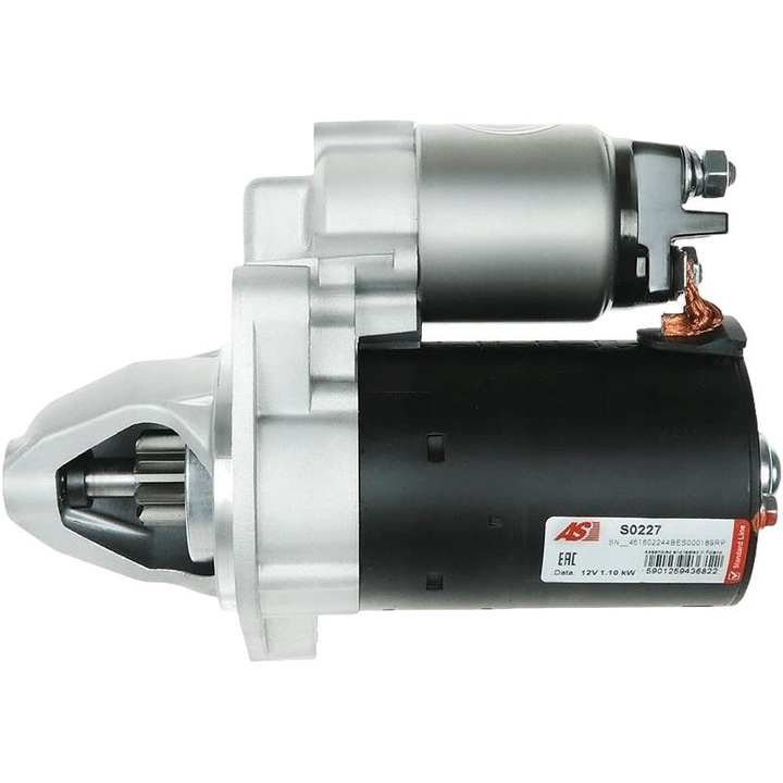 Önindító AS-PL S0227, Fekete