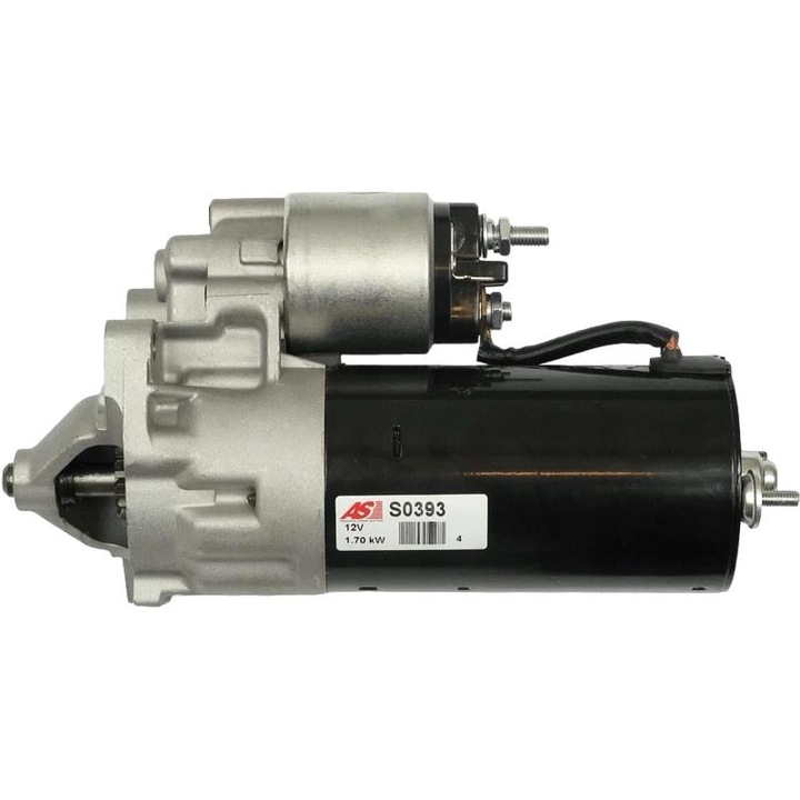 Indító AS-PL S0393, 12V, 1,70 kW, 10 fog, 66 mm, 3 rögzítő furat