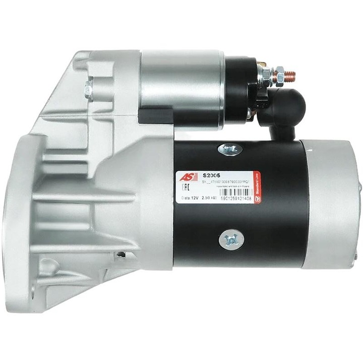 Önindító AS-PL S2005, 2.5kW, 12V, 95x10mm, 2 rögzítő furat