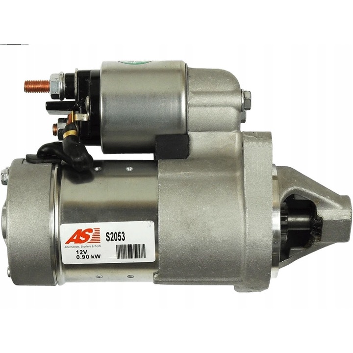 Indító, AS-PL, S2053, 12V, 10 fog, 0,9 kW, 64 mm