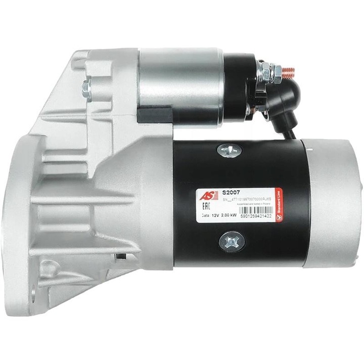 Önindító AS-PL S2007, 12V, 2kW, 95mm, 2 rögzítő furat