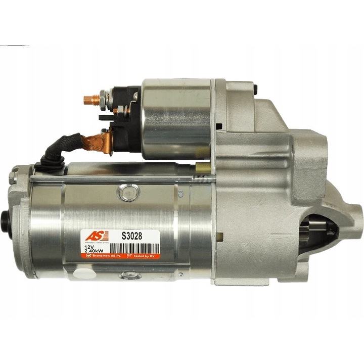 Önindító Auto AS-PL S3028, 2.4kW, 12V, 3 rögzítő furat, óramutató járásával ellentétes, Renault-hoz