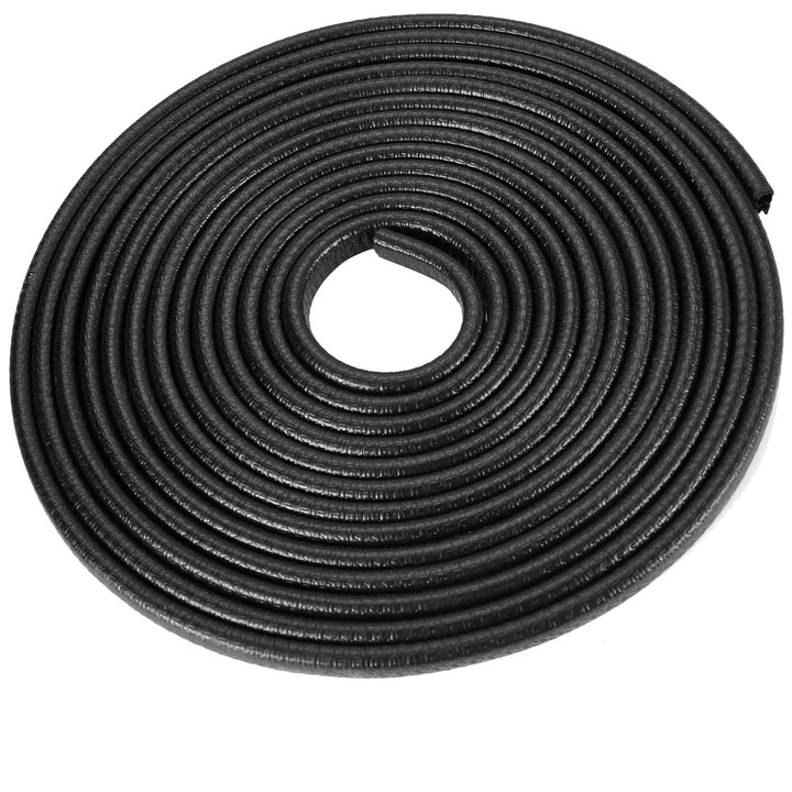 Cheder auto JENUOS® pentru protectia usilor masinii, Portbagaj, Capota, Izolare Fonica, Praf, Murdarie, lungime 10m, Negru