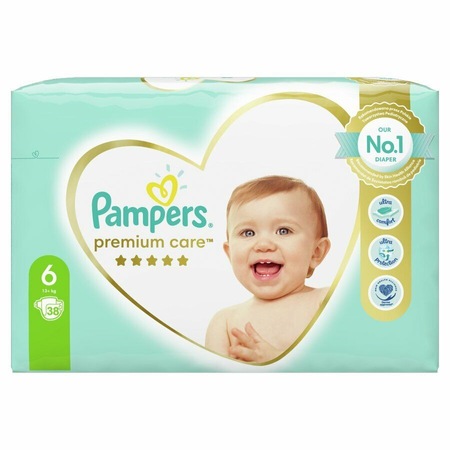 Комплект 114 пелени за еднократна употреба, Pampers Premium Care ...