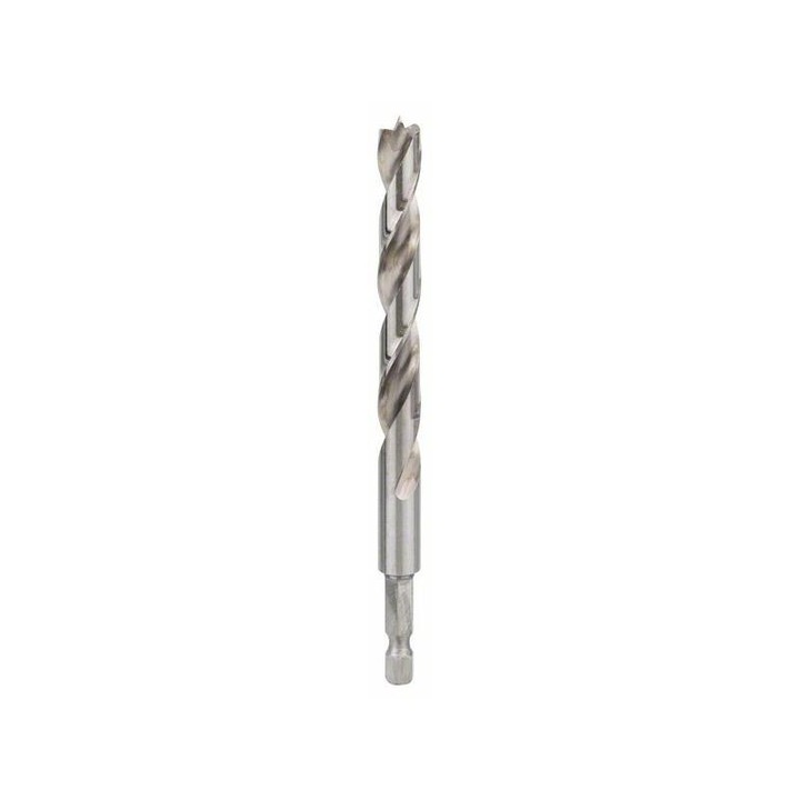 Burghiu spiral pentru lemn cu tija hexagonala, 1/4", 10x87x133mm Bosch