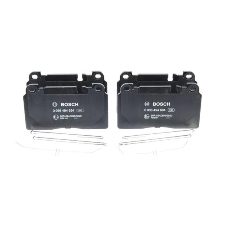 Fékbetétek, Bosch, Rugós, 16,5x131,7x77,5 mm