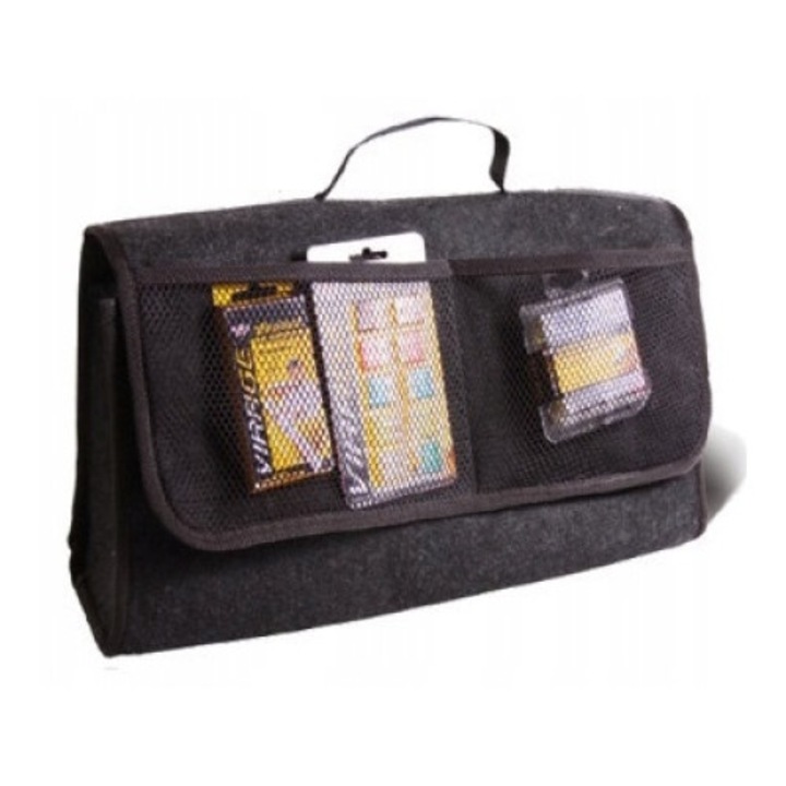 Geanta organizare auto, Amtra, Negru