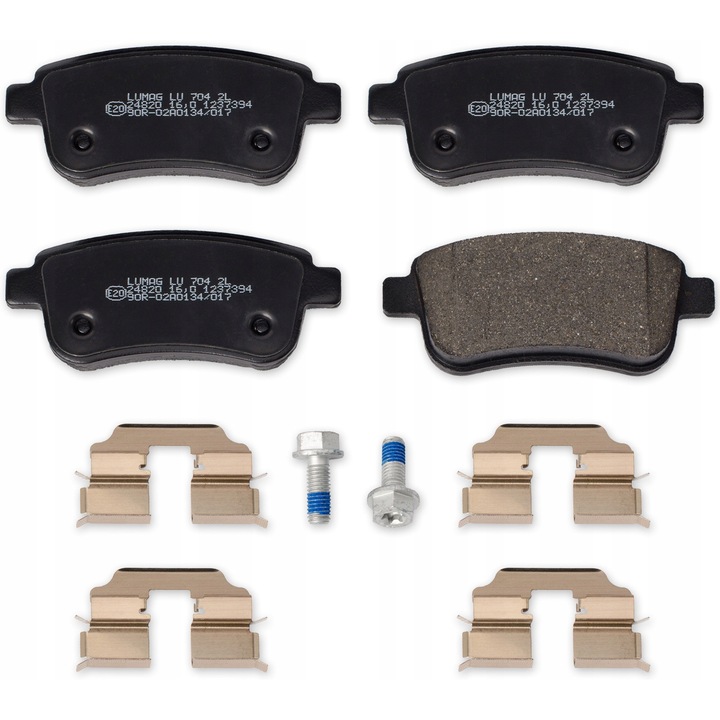 Fékbetétek, BRECK, 106,1x16x45,8 mm