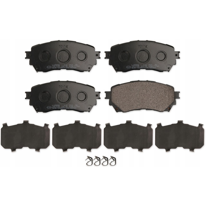 Fékbetétek, Breck, Mazdához, 140,4x15,5x59,5 mm