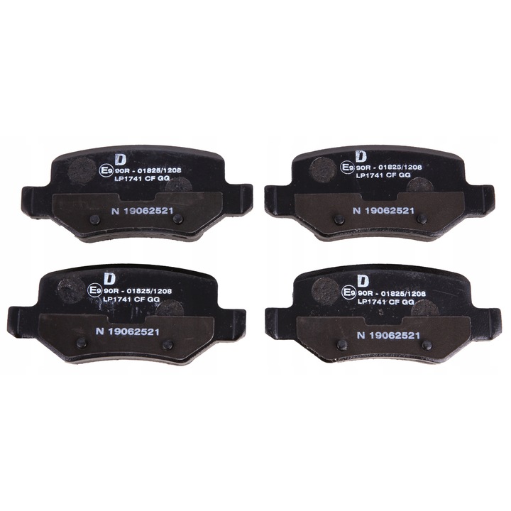 Fékbetétek Delphi LP1741, TRW, 95,6x41,3x14,1 mm