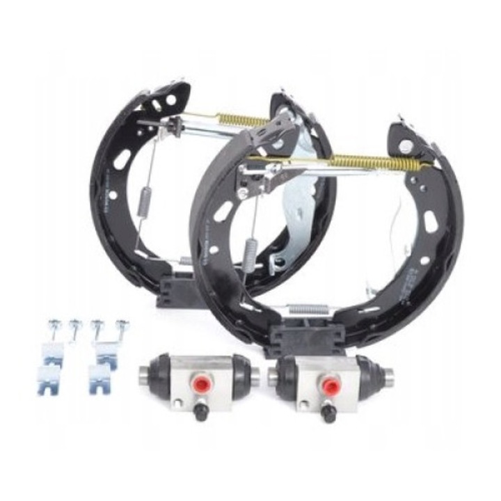 Set saboti de frana, BOSCH, 0 204 114 666, Argintiu