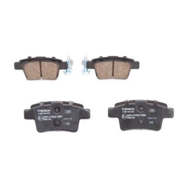 Fékbetétek tartozékokkal, Bosch, 16,5x102,2x48,5 mm