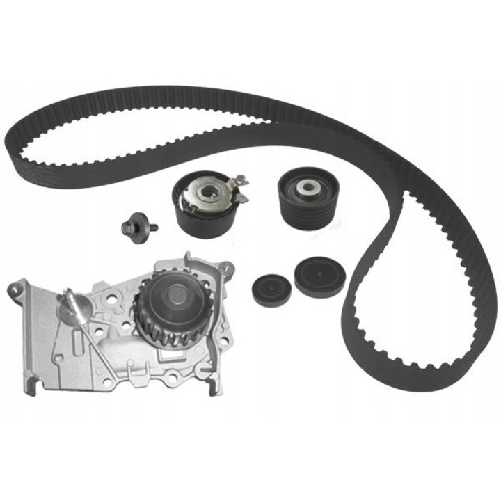 Разпределителен комплект + водна помпа KD073, DOLZ, Черен/Сребрист