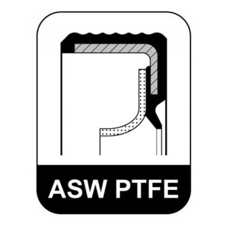 Vezérműtengely tömítés, ELRING, 505.100, 50/36 mm