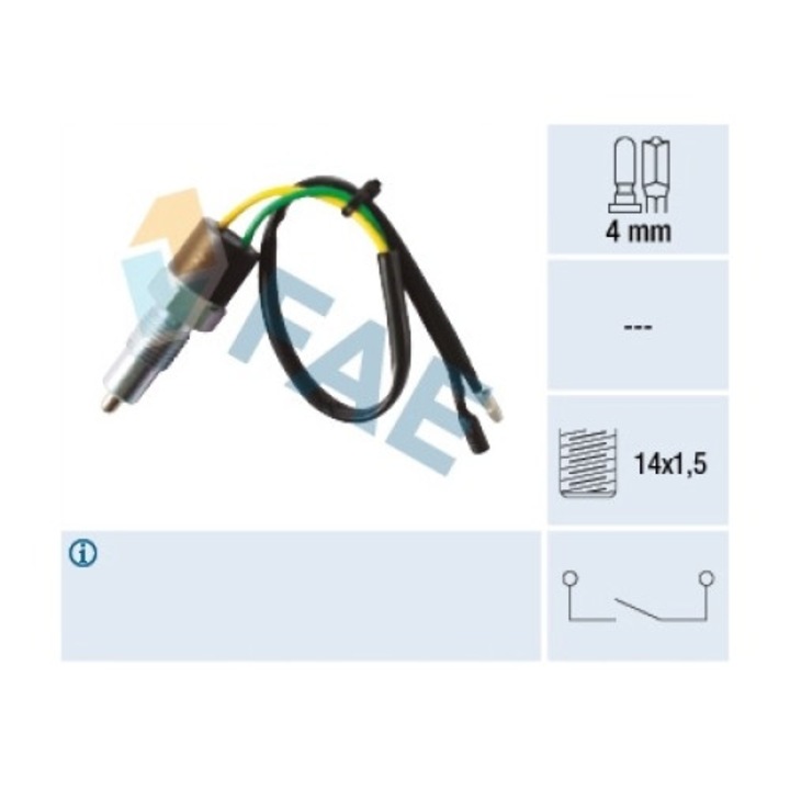 Tolatólámpa kapcsoló, FAE, 40580