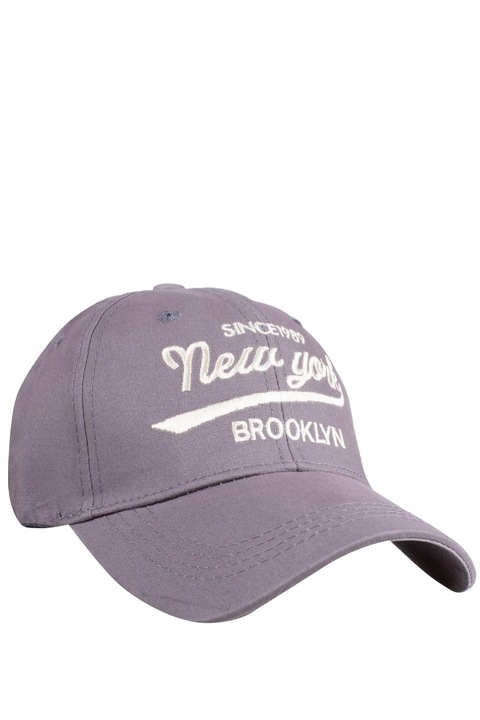 Sapca de baseball, Agrafka, model Czm-86, Text New York, One-Size, Gri